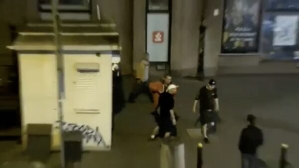 Poolse stoertjes zoeken ruzie met bokser en worden spijkerhard knock-out gelagen