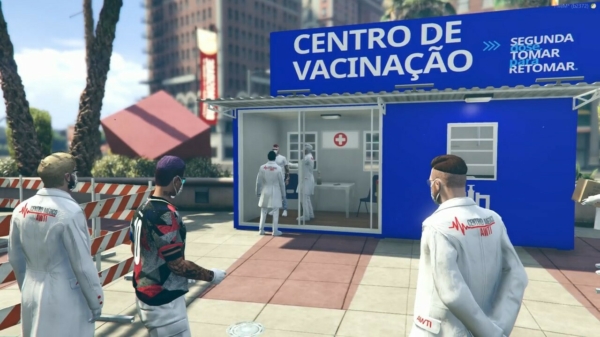 Spelers van de Braziliaanse versie van GTA 5 kunnen zich nu in-game laten vaccineren