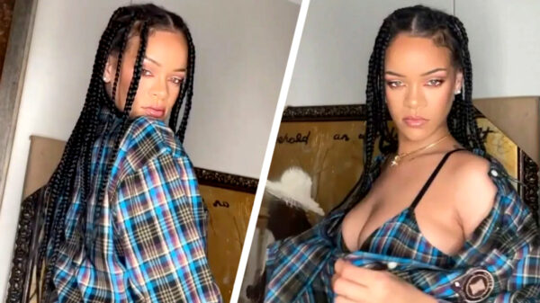 Voorproefje van Rihanna's nieuwe pyjama-lijn met superhandige uitsnede!
