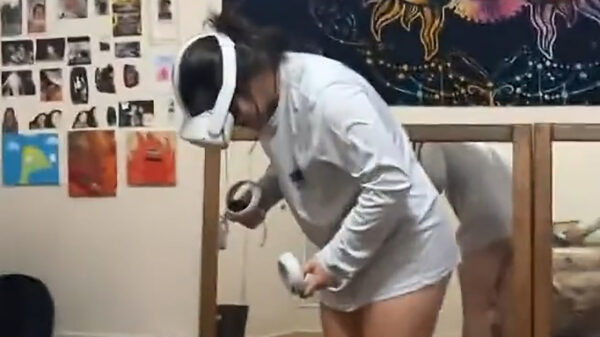 Het is nog altijd best wennen zo'n virtual reality-spelletje