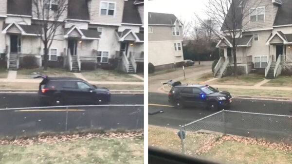 Doh: politieagent rijdt tijdens achtervolging over zijn eigen spijkermat