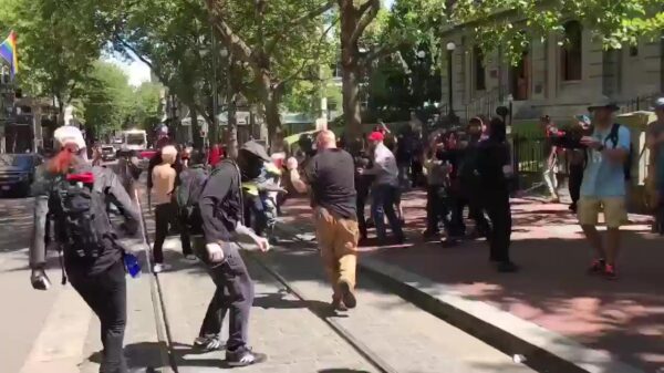 Gestoorde Antifa-idioten hakken met breekijzer in op bejaarde man