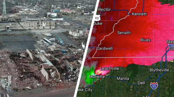 Enorme ravage in Amerika door TIENTALLEN tornado's, waarschijnlijk 100+ doden
