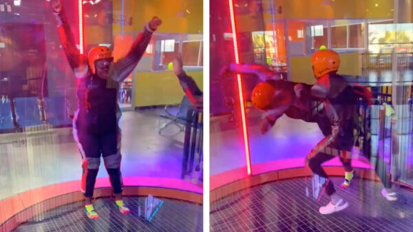 Het bewijs dat indoor skydiven niet voor iedereen is weggelegd