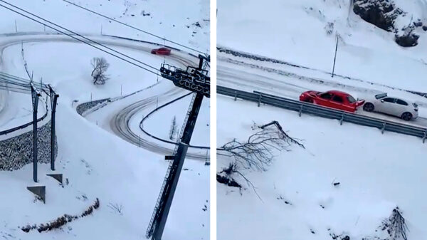 Challenge accepted: in winterse omstandigheden een heuvel op driften