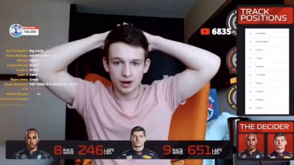 Engelse streamer én F1-fan wist het ZEKER: Hamilton wordt wereldkampioen!