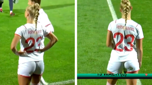 Je zou het niet zeggen maar deze cameraman heeft duidelijke prioriteiten