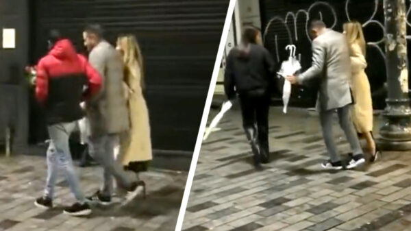 Is dit Tunahan Kuzu die dronken door Instanboel wandelt met 2 vrouwen aan zijn zijde?