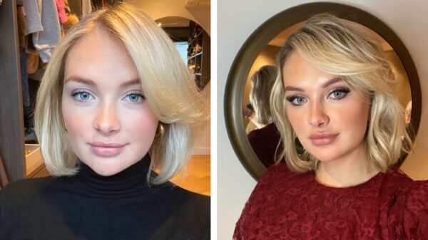 Maxime Meiland is klaar voor kersemus en poseert in megapikant jurkje