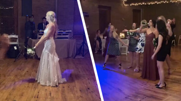 Tijdens het gooien van het bruidsboeket zijn er 2 soorten vrouwen