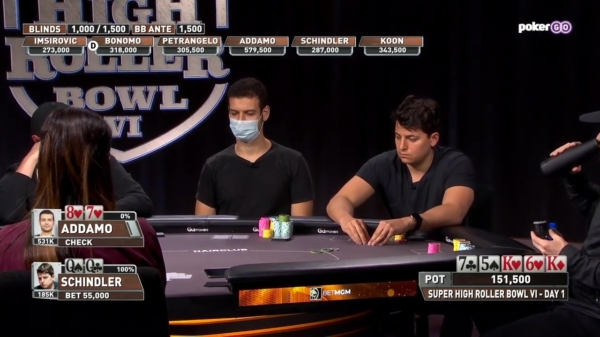 Pokerspeler Michael Addamo wint $150.000 met de ziekste bluf van het jaar!