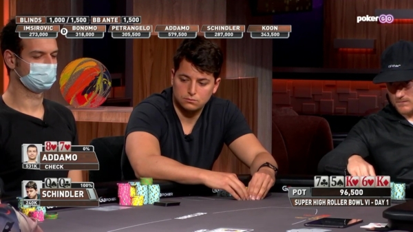 Pokerspeler Michael Addamo wint $150.000 met de ziekste bluf van het jaar!
