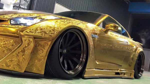 De Gold Godzilla is de meest koninklijke Nissan R35 GT-R op de planeet