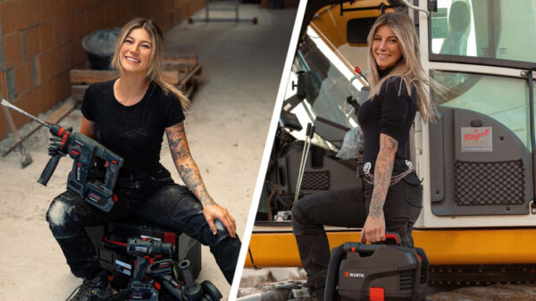 Julia Schäfer bewijst dat niet alle bouwvakkers bonkige kerels zijn