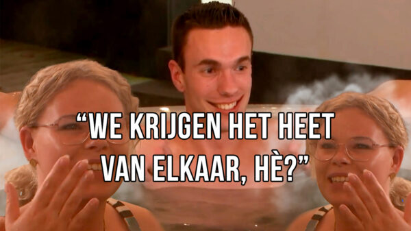 David wordt BLOEDHEET in de LLDL-hottub maar dat komt niet van het water...