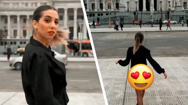 Argentijnse parlementskandidaat Cinthia Fernández haalt alles uit de kast voor haar campagnevideo