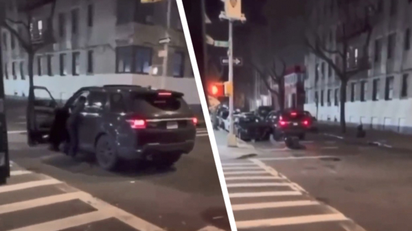 Idioot in SUV breekt enkel van politieagent als hij probeert te vluchten