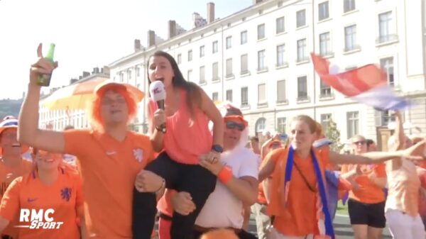 Franse verslaggeefster maakt kennis met een aantal Nederlandse voetbalsupporters