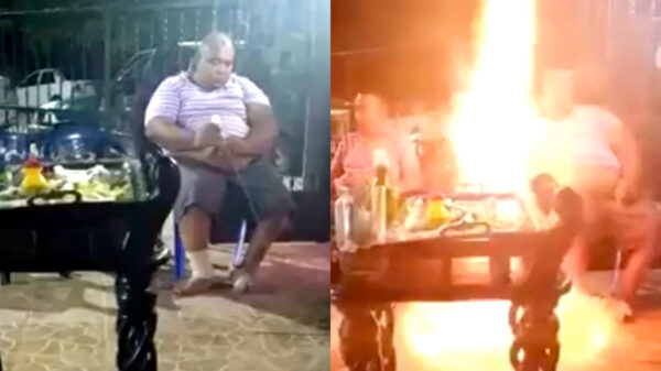 Ook dit jaar steken we de vuurpijlen gewoon vanuit de achtertuin af