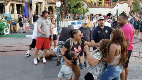 Een ouderwets potje rellen in Disneyland: "the happiest place on earth"