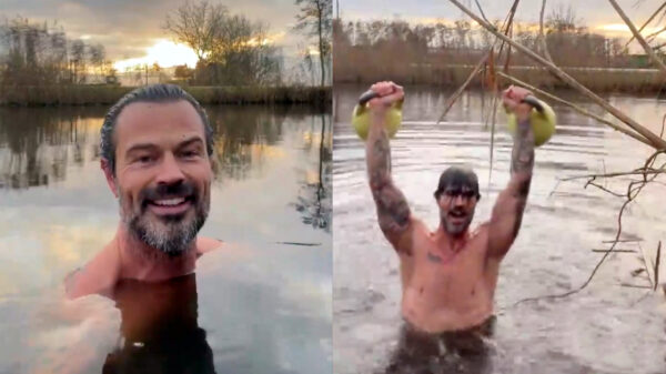 De nieuwjaarswensen van Arie Boomsma vanuit een stinkende sloot zijn best awkward