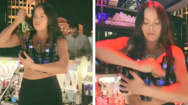 Plop, plop: barvrouw Babs plopt sneller dan haar schaduw