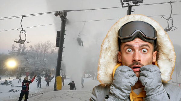 Waterleiding klapt in Beech Mountain, skiërs krijgen onvrijwillige douche