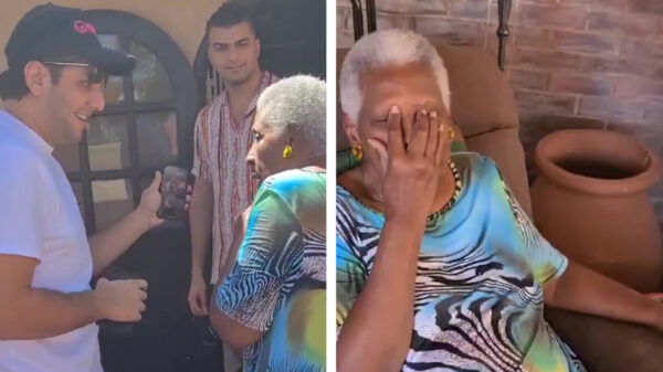 Darkraver verrast zijn jarige moeder op Curaçao en bezorgt haar zowat een hartaanval