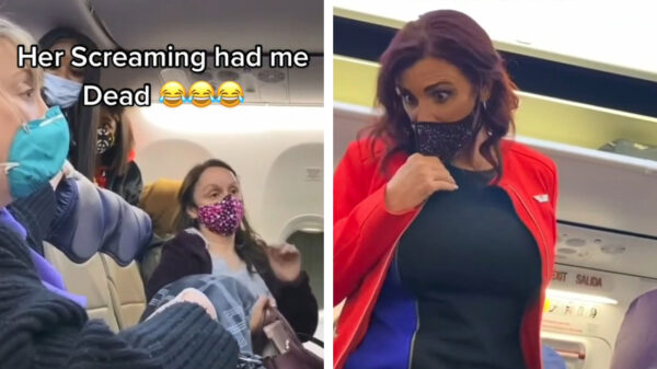 Karen houdt rij op in vliegtuig en schreeuwt moord en brand als iemand er langs wil