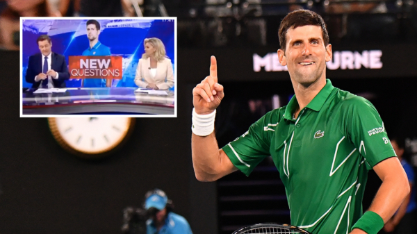 OEPS: video gelekt van  Australische presentatoren die 'buiten de uitzending' Novak Djokovic uitschelden