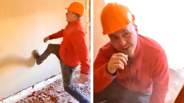 Bouwvakker stuurt zijn inzending voor de Darwin Award van deze week in