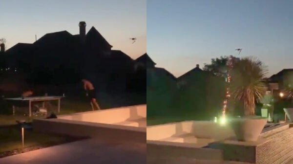 Doe eens gek, bind eens een Romeinse kaars aan een drone