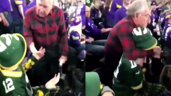 Opa heeft nogal een hekel aan juichende mensen