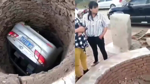 Best wel k.., je auto in een put