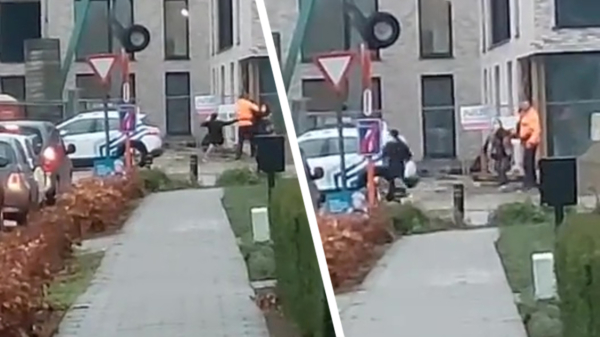 Video opgedoken van 12-jarige die in het Belgische Peer een wijkagent in zijn rug steekt