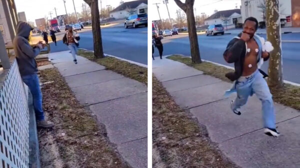 Succes met je vlucht voor de politie man, lekker bezig!