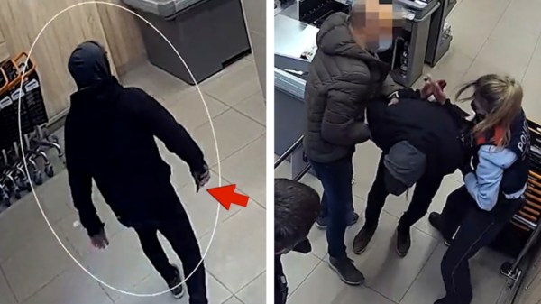 Badass: agent in burger overmeestert gewapende overvaller in supermarkt met zijn blote mannenklauwen
