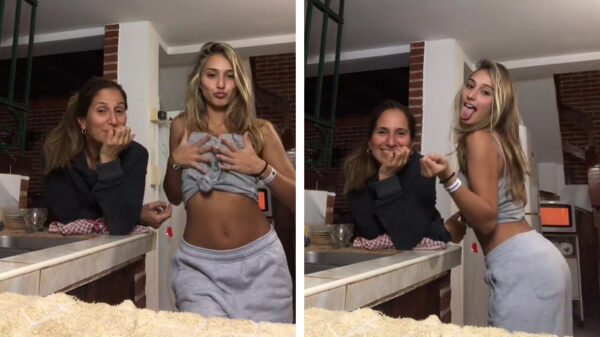 Kijk mam: dochter Justina 'juslombardi' laat een nieuw dansje zien