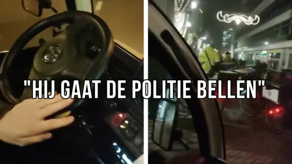 Mafkezen jatten Picnic-auto van bezorger en scheuren er vrolijk mee rond