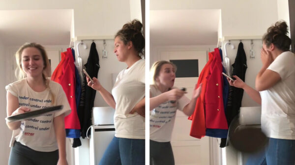 Pannenkoekengrapje gaat mis en levert een mooi blauw oog op