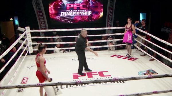 Maak kennis met onze nieuwe favoriete sport: professioneel kussenvechten