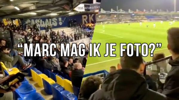 Spreekkoren over Marc Overmars waren ook tijdens RKC - AZ behoorlijk populair!