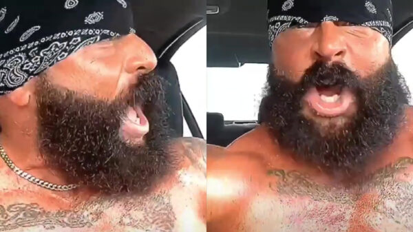Joekel van een bodybuilder gaat even los op de bestorming van Area 51