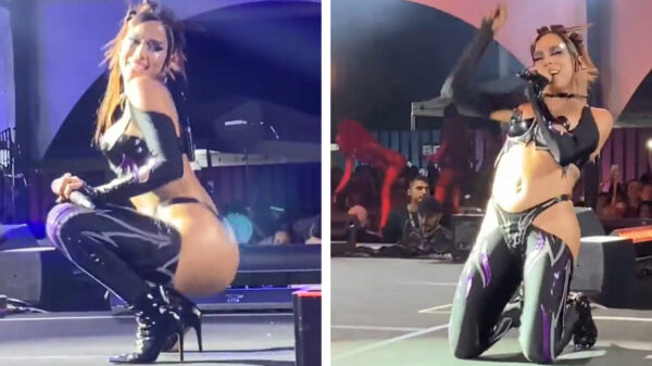 Braziliaanse zangeres Anitta laat tijdens haar optreden weinig aan de verbeelding over