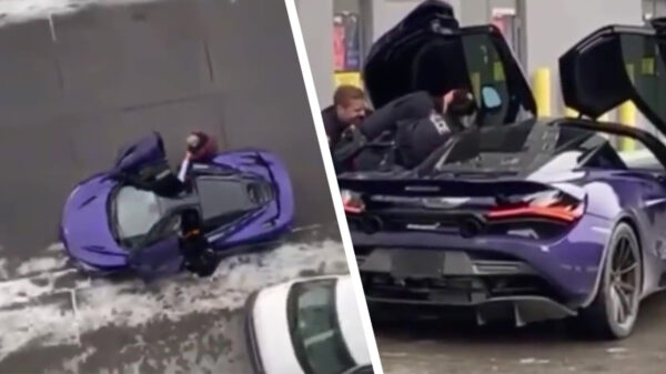 Autodief wordt op heterdaad betrapt als hij een McLaren probeert te jatten