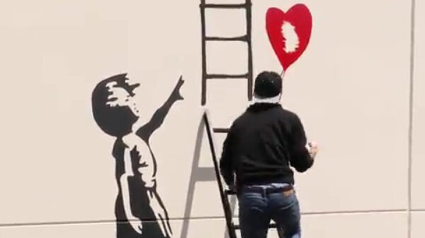 Graffiti-artiest doet supervette optische illusie