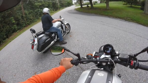 Het eerste ritje op zijn gloednieuwe motor was van korte duur