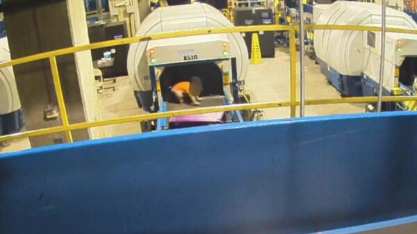 2-jarige koter ontsnapt aan ouders op vliegveld en maakt ritje op de bagageband