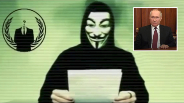 Hackersgroep Anonymous verklaart cyberoorlog aan Rusland en legt meerdere websites plat