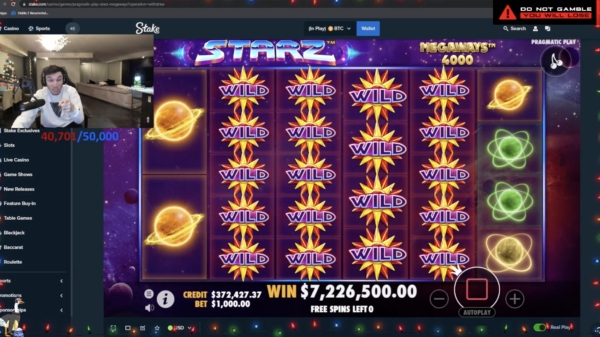 Bizar: professioneel gokverslaafde 'Trainwreck' wint 8,7 miljoen dollar in een online casino